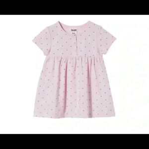 Cotton On Millie Sort Sleeve Dress Lavender 18/24 Months Polka Dot